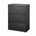 Hirsh Industries 30 in W 3 Drawer File Cabinets, Black, Legal; Letter; A4 HLF3041BL
